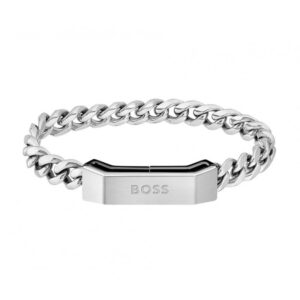 Ανδρικό  βραχιόλι από ατσάλι HUGO BOSS JEWELS (Y350 1580314S)